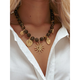 Collier Soléa - Chocolat