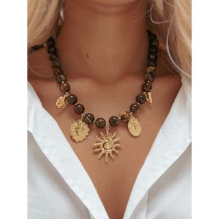 Collier Soléa - Chocolat