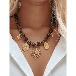 Collier Soléa - Chocolat