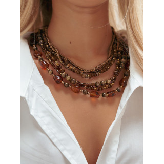 Collier Acacia - Chocolat