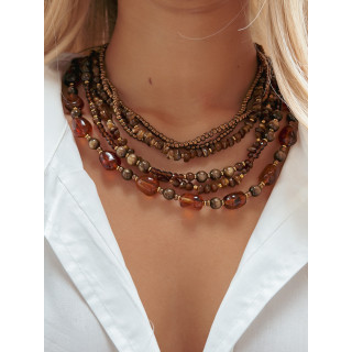 Collier Acacia - Chocolat
