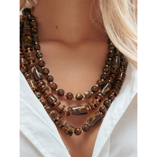 Collier Datura - Chocolat