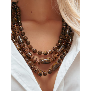 Collier Datura - Chocolat
