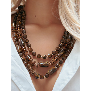 Collier Datura - Chocolat