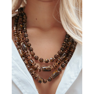 Collier Datura - Chocolat