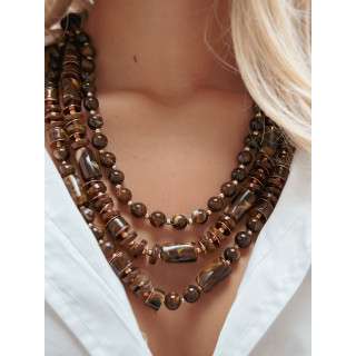 Collier Datura - Chocolat