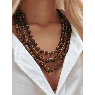 Collier Datura - Chocolat