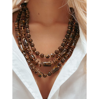 Collier Datura - Chocolat
