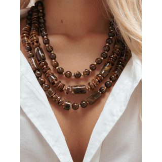 Collier Datura - Chocolat