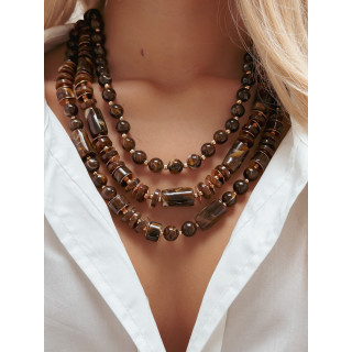 Collier Datura - Chocolat