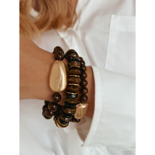 Bracelet Forsythia - Chocolat