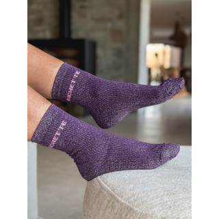Chaussettes "Bichette" - Mauve