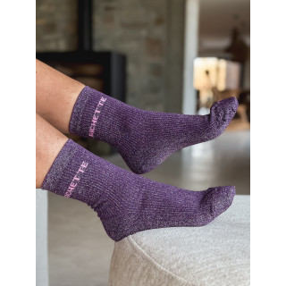 Chaussettes "Bichette" - Mauve