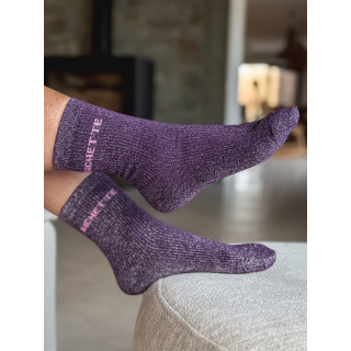 Chaussettes "Bichette" - Mauve