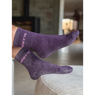 Chaussettes "Bichette" - Mauve