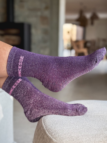 Chaussettes "Princesse" - Violet