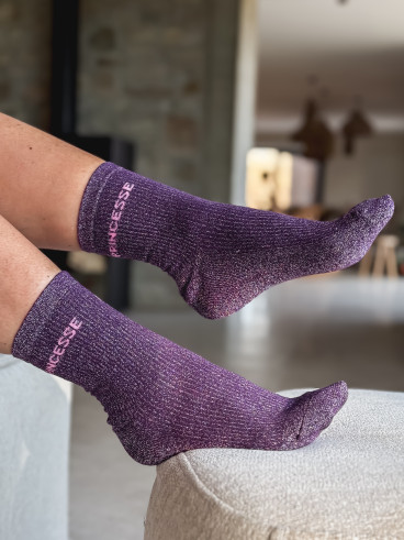 Chaussettes "Princesse" - Violet Chaussettes "Princesse" - Violet