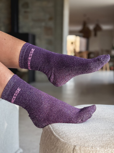 Chaussettes "Princesse" - Violet Chaussettes "Princesse" - Violet