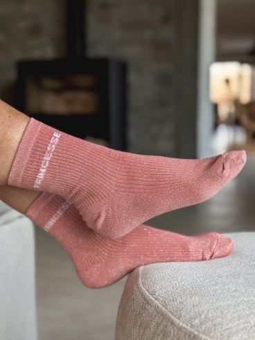 Chaussette "Princesse" - Rose