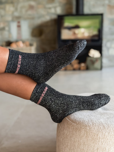 Chaussettes "Princesse" - Noir