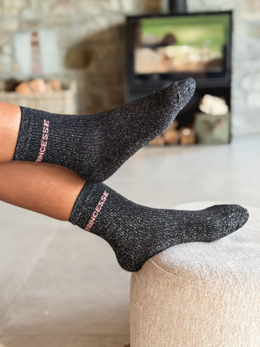 Chaussettes "Princesse" - Noir