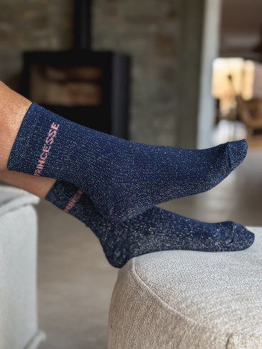 Chaussettes "Princesse" - Bleu