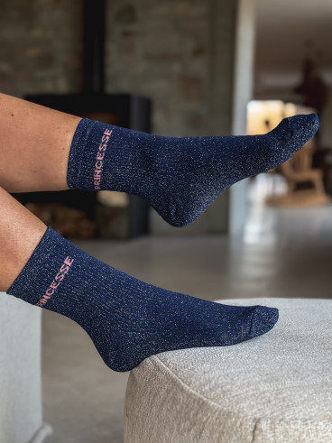 Chaussettes "Princesse" - Bleu Chaussettes "Princesse" - Bleu