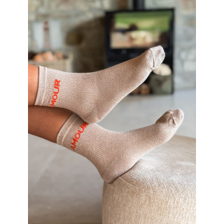 Chaussettes "Amour" - Beige