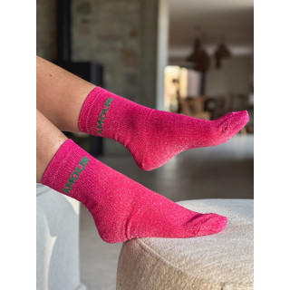 Chaussettes "Amour" - Fuchsia
