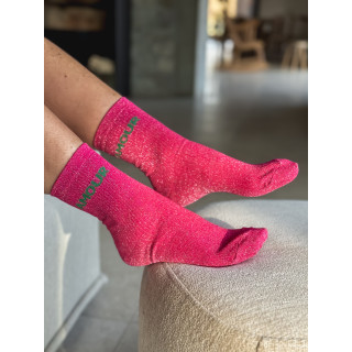 Chaussettes "Amour" - Fuchsia