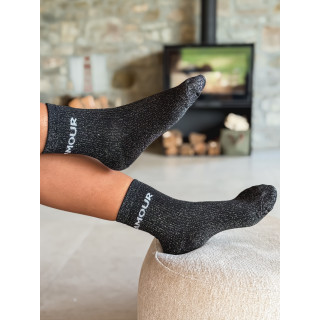 Chaussettes "Amour" - Noir