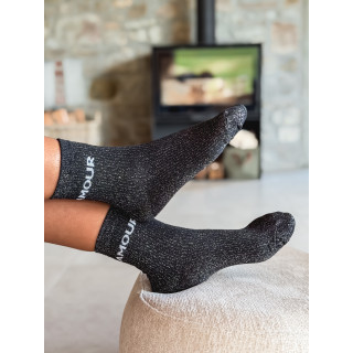 Chaussettes "Amour" - Noir