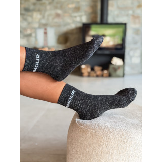 Chaussettes "Amour" - Noir