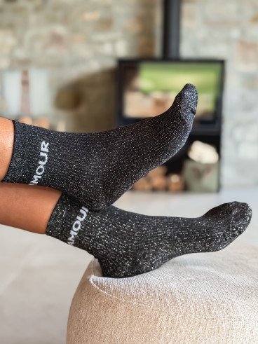 Chaussettes "Amour" - Noir