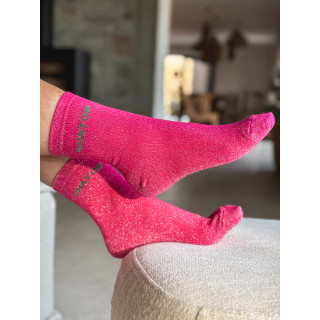 Chaussettes "Chaton" - Fuchsia