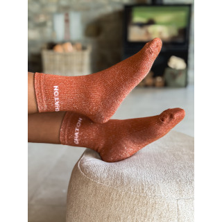 Chaussettes "Chaton" - Orange