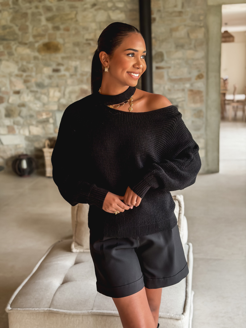 Pull Célénna - Noir Pull Célénna - Noir