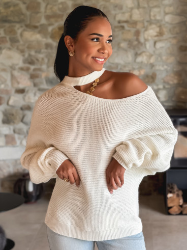 Pull Célénna - Blanc