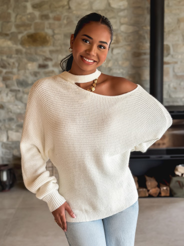 Pull Célénna - Blanc Pull Célénna - Blanc