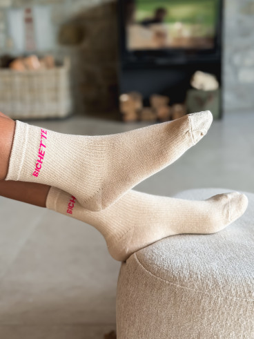 Chaussettes "Bichette" - Beige Chaussettes "Bichette" - Beige