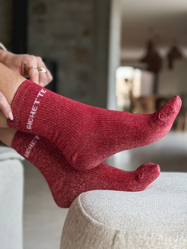 Chaussettes "Bichette" - Rouge