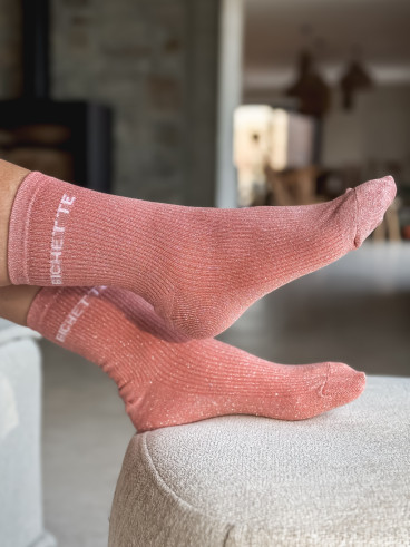 Chaussettes "Bichette" - Rose