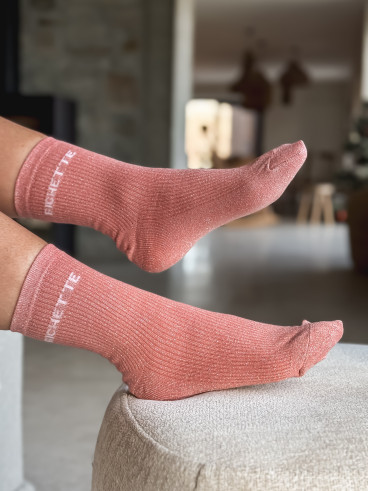 Chaussettes "Bichette" - Rose Chaussettes "Bichette" - Rose