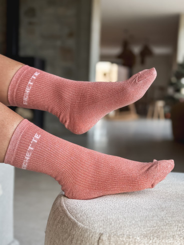 Chaussettes "Bichette" - Rose Chaussettes "Bichette" - Rose