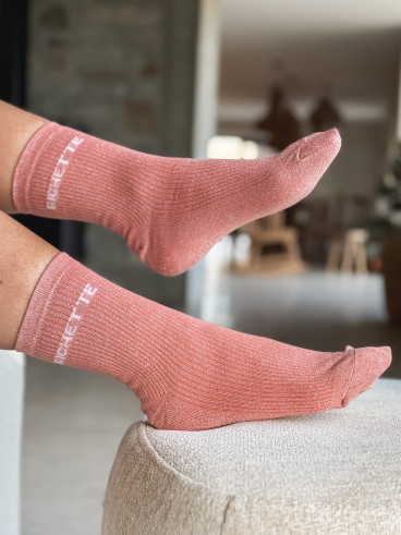 Chaussettes "Bichette" - Rose Chaussettes "Bichette" - Rose