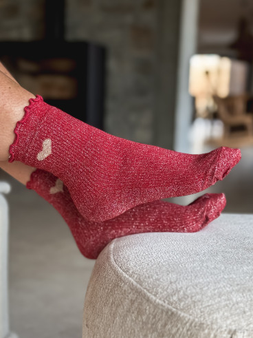 Chaussettes Henria - Rouge