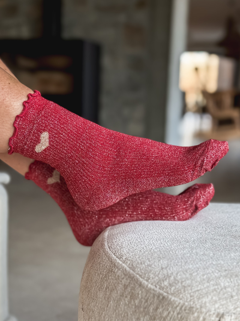 Chaussettes Henria - Rouge