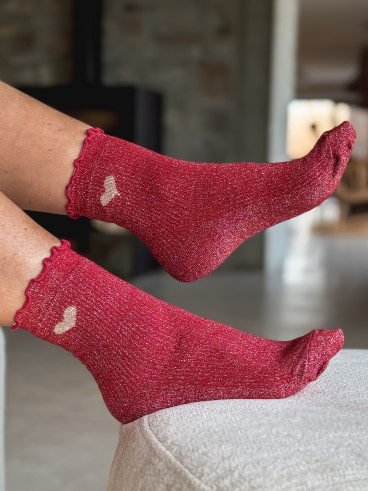 Chaussettes Henria - Rouge