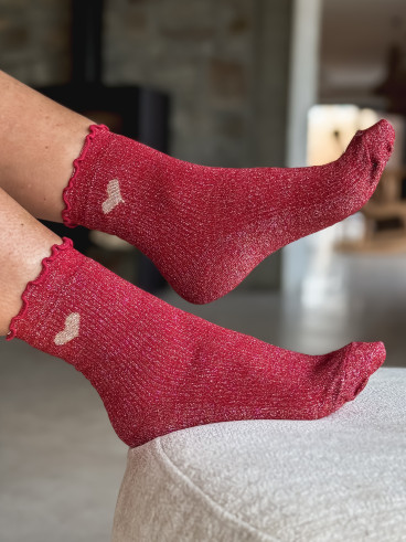 Chaussettes Henria - Rouge