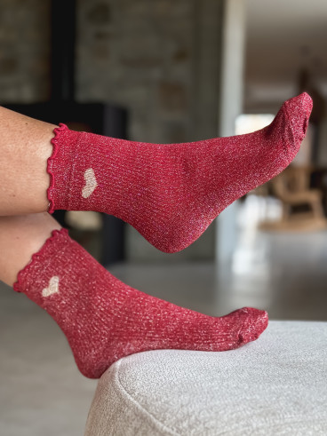 Chaussettes Henria - Rouge